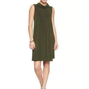 Banana Republic Olive Green Mock Neck Shift Dress will be donated 5/2024